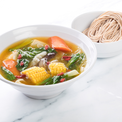 Mixed Vegetables in Pumpkin Broth